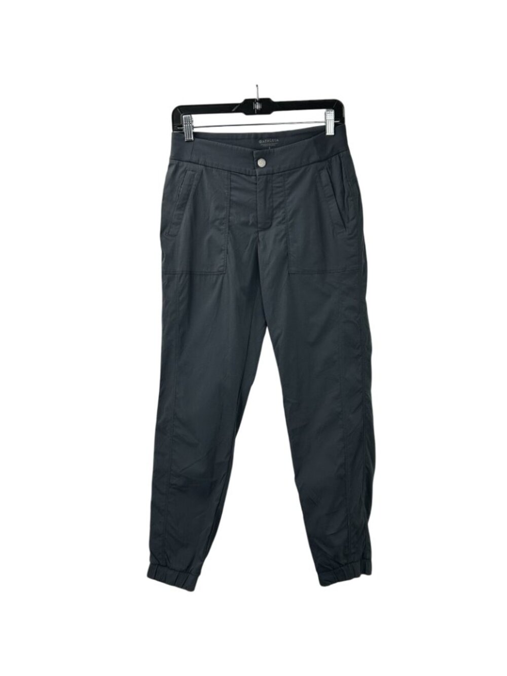 Athleta Trekkie North Jogger Pants Women’s 2 Gray Charcoal Zip Pockets Athletic - Picture 8 of 13